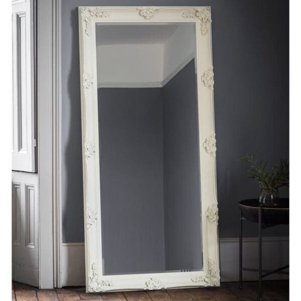 Belmont Decorative Cream Mirror 165x79cm