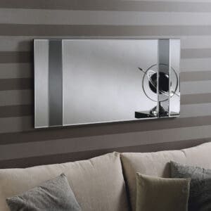 Brixton Panel Grey Glass Mirror