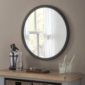 Manhattan Black Circle Mirror