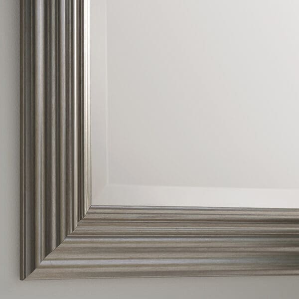 Padstow Silver Rectangular Mirror Close Up