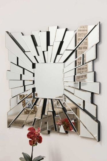 Arlington Funky Square Mirror - Side Image