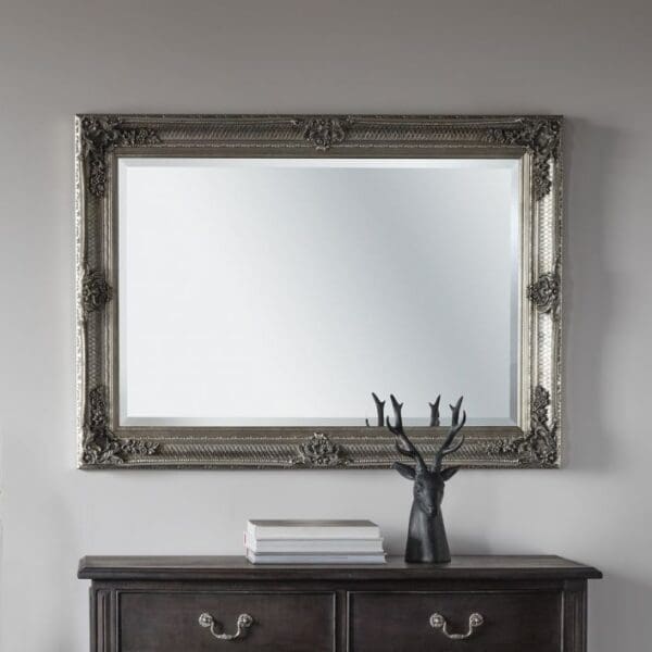 Belmont Silver Ornate Mirror (2 Sizes)