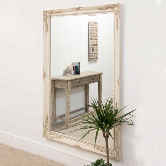 Buckland Ivory Mirror 5 Sizes, 5ft X 4ft Frameless Mirror