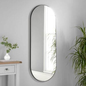 Carnaby Minimalist Black Full Length Mirror