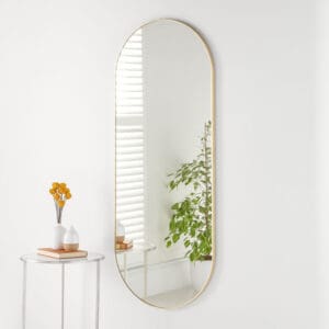 Carnaby Minimalist Gold Full Length Mirror