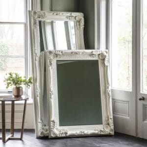 Charlton Antique Cream Framed Mirror (4 Sizes)