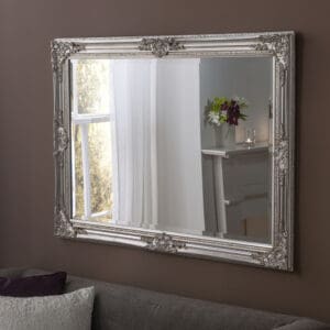 Derby Decorative Silver Mirror 104x74cm