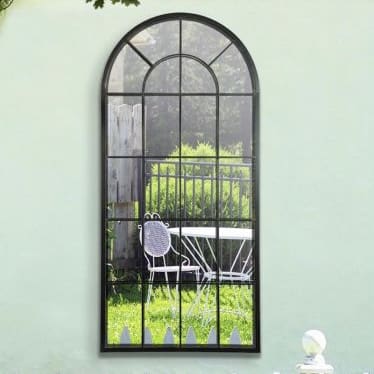 Emerald Window Garden Mirror 140x65cm