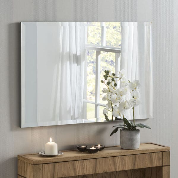 Florence Frameless Wall Mirror 86x58cm