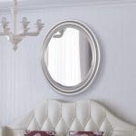 Harlow Round Silver Mirror 96x96cm