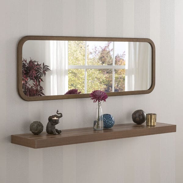 Hudson Oblong Bronze Mirror