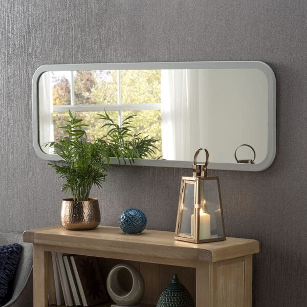 Hudson Oblong Light Grey Mirror