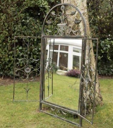 Meadow Garden Mirror with Shutters