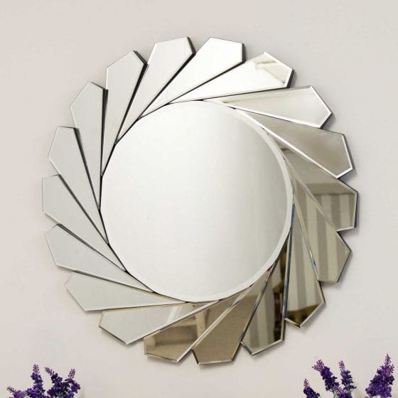 Tilbury Round Sunburst Mirror 80x80cm