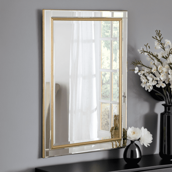 Verona Gold Venetian Wall Mounted Mirror