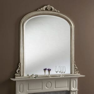 Worcester Silver Overmantle Mirror 127x122cm
