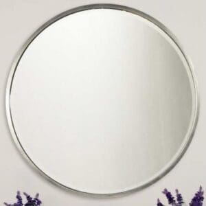 Soho Metal Silver Round Mirror (2 Sizes)