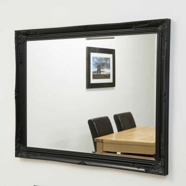 Buckland Black Framed Mirror 170x109cm