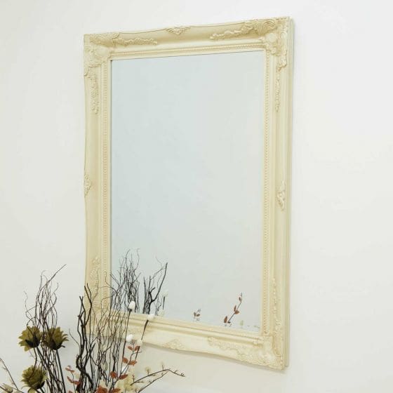 Buckland Ivory Framed Mirror 110x79cm