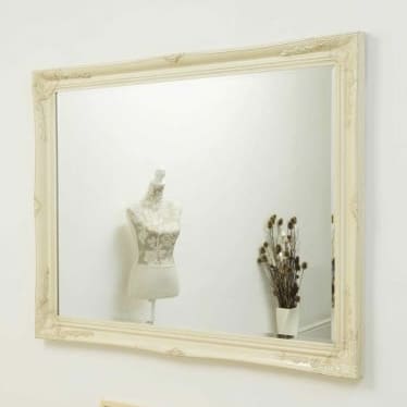 Buckland Ivory Framed Mirror 140x109cm