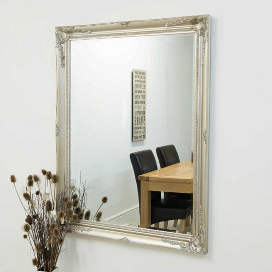 Buckland Silver Framed Mirror 140x109cm