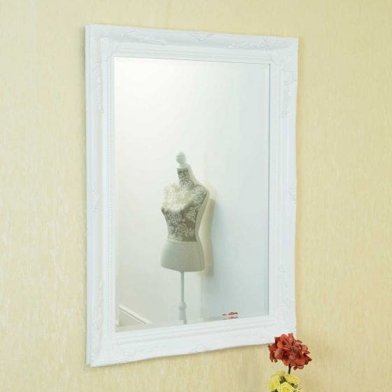 Buckland White Framed Mirror 110x79cm