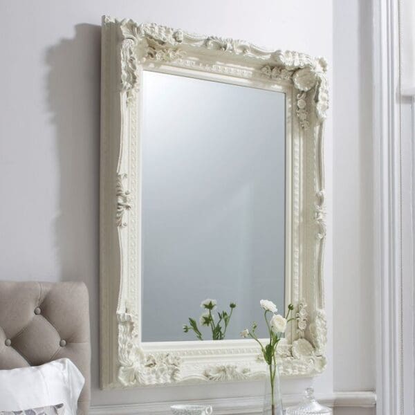 Charlton Cream Framed Mirror 118x87cm