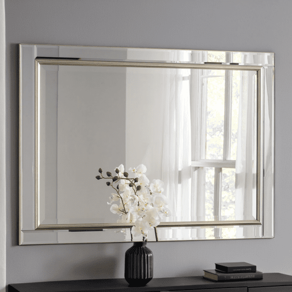 Verona Silver Venetian Wall Mounted Mirror