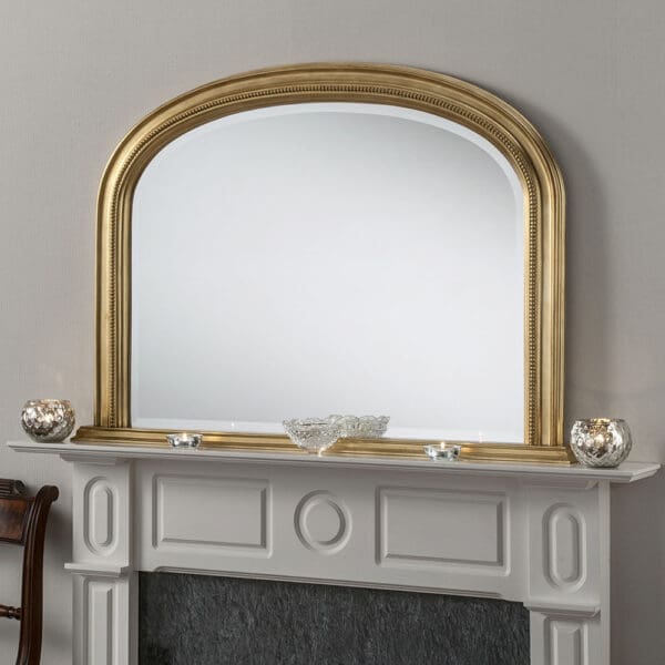 Belgravia Gold Overmantle Mirror 112x79cm