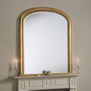 Belgravia Gold Overmantle Mirror 127x112cm