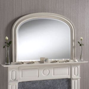 Belgravia Ivory Overmantle Mirror 112x79cm