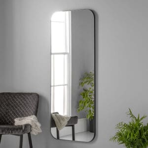 Bexley Minimalist Black Full Length Mirror