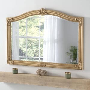 Roseworthy Ornate Gold Overmantle Mirror
