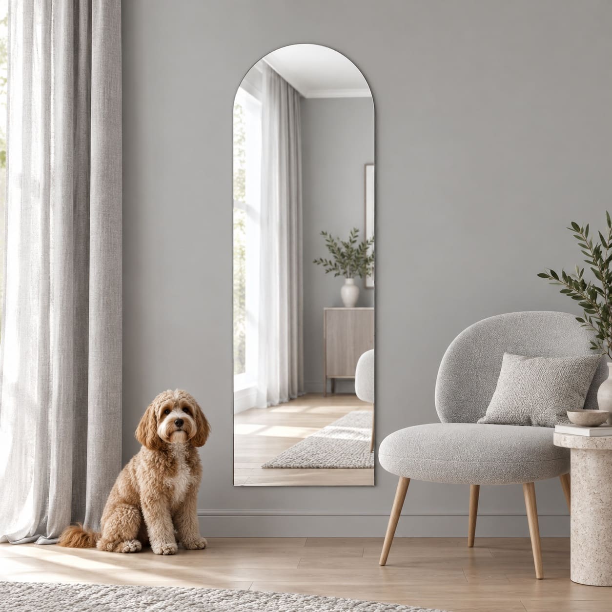 Archway Frameless Curved Mirror (6 Sizes) - Image 2