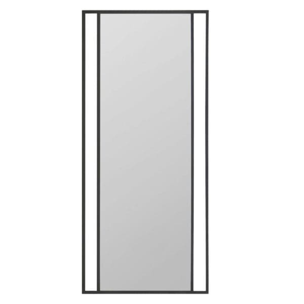 Highline Metal Black Panel Mirror Plain Image