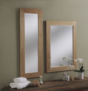 Discover the Timeless Elegance of Oak Mirrors. White oak with 4mm float glass. Versatile and durable mirrors