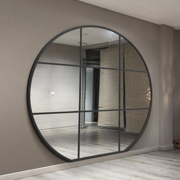 Large and small round mirrors from Soraya Interiors