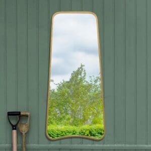 Bishop Gold Trapezoid Garden Mirror 122x58cm