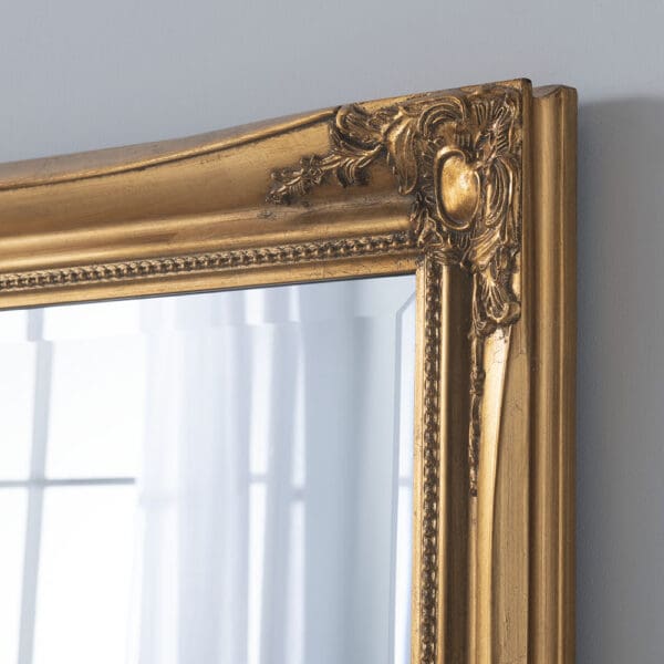 Madison Gold Leaf Full Length Framed Mirror (3 Sizes) - Image 4