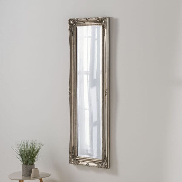 Madison Silver Leaf Full Length Framed Mirror (3 Sizes) - Image 2