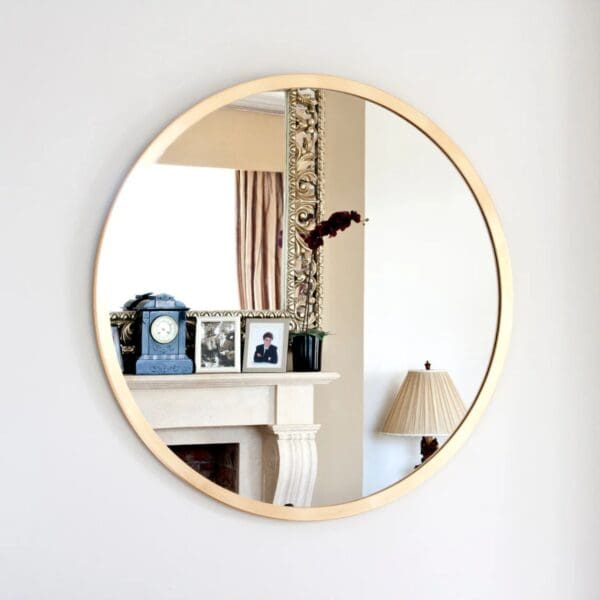 Manhattan Gold Framed Circle Mirror