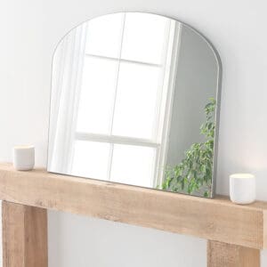 Denmark Plain Silver Mantle Mirror 69x91cm